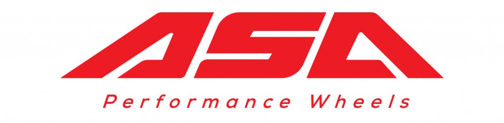Das rote ASA-Logo steht über dem roten Schriftzug Performance Wheels auf weißem Hintergrund